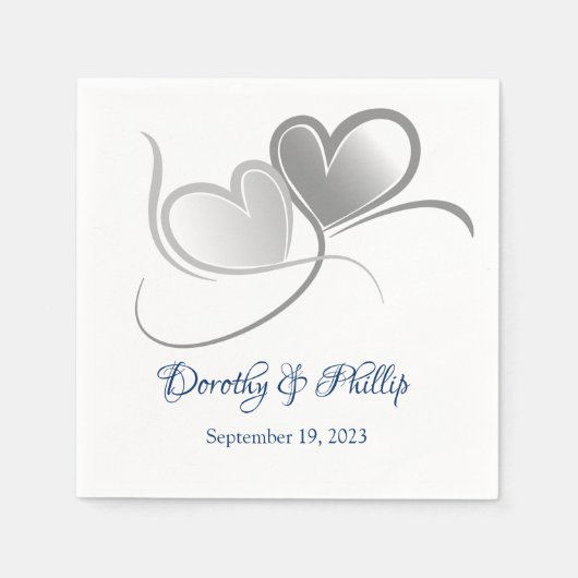 Hochzeitspapier Napkins Serviette (Vorderseite)