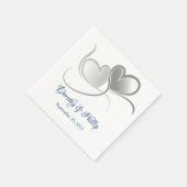 Hochzeitspapier Napkins Serviette (Ecke)
