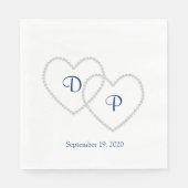 Hochzeitspapier Napkins Serviette (Vorderseite)