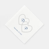 Hochzeitspapier Napkins Serviette (Ecke)