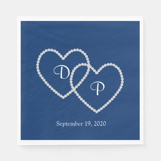 Hochzeitspapier Napkins Serviette (Vorderseite)