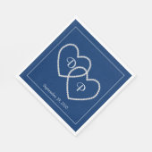 Hochzeitspapier Napkins Serviette (Ecke)