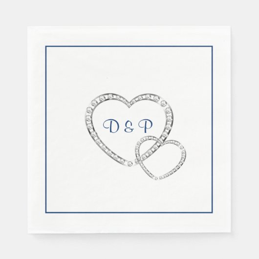 Hochzeitspapier Napkins Serviette (Vorderseite)