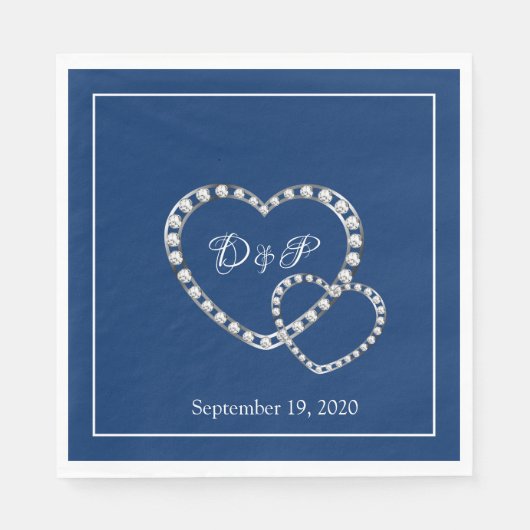 Hochzeitspapier Napkins Serviette (Vorderseite)