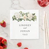 Hochzeitspapier Napkins Serviette (Beispiel)