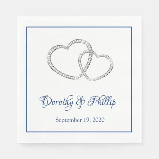 Hochzeitspapier Napkins Serviette (Vorderseite)