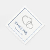 Hochzeitspapier Napkins Serviette (Ecke)