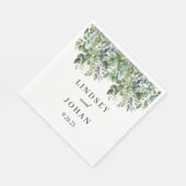 Hochzeitspapier Napkins Serviette (Ecke)