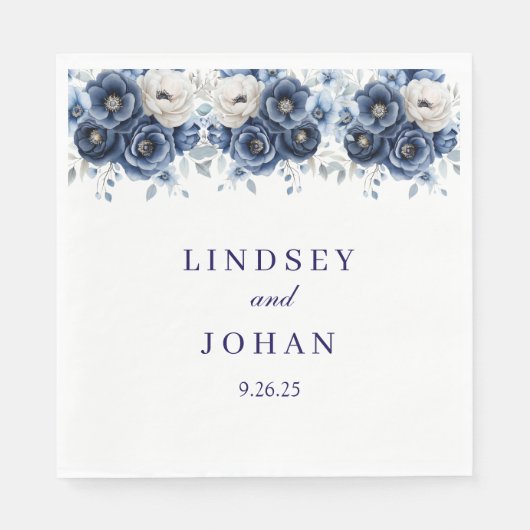 Hochzeitspapier Napkins Serviette (Vorderseite)