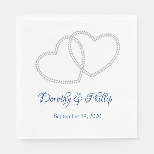 Hochzeitspapier Napkins Serviette (Vorderseite)