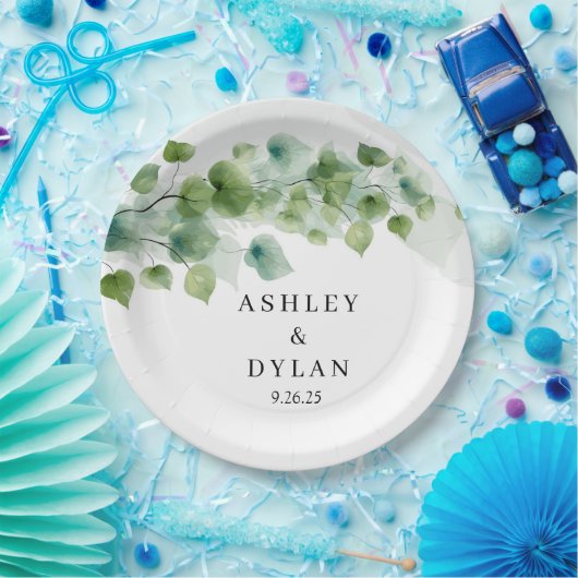 Hochzeitspapier Pappteller (Party)