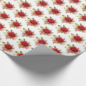 Hochzeitspapier-Rose Geschenkpapier (Ecke)