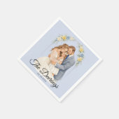 Hochzeitspapier Serviette (Ecke)
