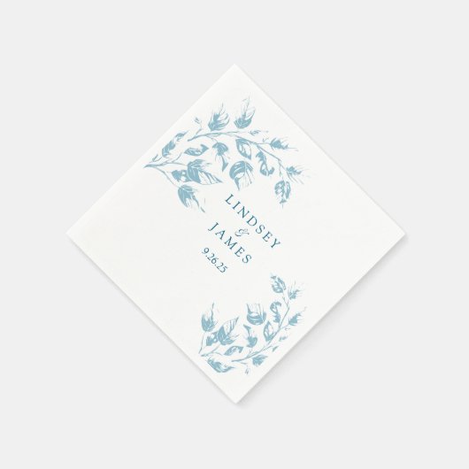 Hochzeitspapier Serviette (Ecke)