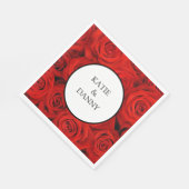 Hochzeitspapier Serviette (Ecke)
