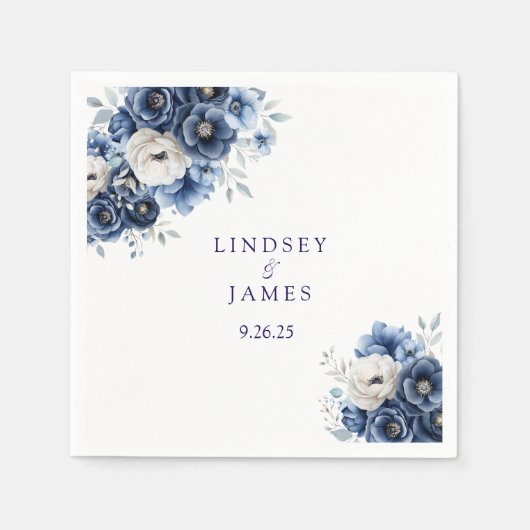 Hochzeitspapier Serviette (Vorderseite)