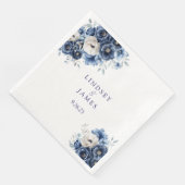 Hochzeitspapier Serviette (Ecke)