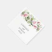 Hochzeitspapier Serviette (Ecke)