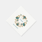 Hochzeitspapier serviette (Ecke)