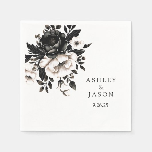 Hochzeitspapier Serviette (Vorderseite)