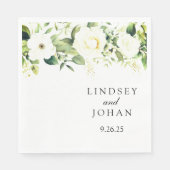 Hochzeitspapier Serviette (Vorderseite)