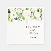 Hochzeitspapier Serviette (Vorderseite)