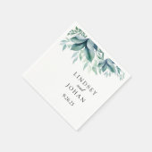 Hochzeitspapier Serviette (Ecke)