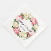 Hochzeitspapier Servietten (Ecke)