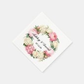 Hochzeitspapier Servietten (Ecke)