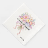 Hochzeitspapier Servietten (Ecke)