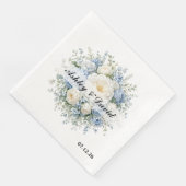 Hochzeitspapier Servietten (Ecke)