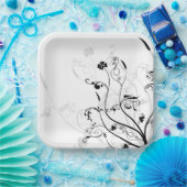 Hochzeitspapier-Teller Pappteller (Party)