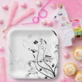 Hochzeitspapier-Teller Pappteller (Party)