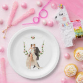 Hochzeitspapier-Teller Pappteller (Party)