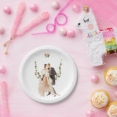 Hochzeitspapier-Teller Pappteller (Party)