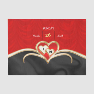 Hochzeitspapier-Teller Seidenpapier