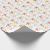 Hochzeitspapier und Watercolor Wrapping Paper Geschenkpapier (Ecke)