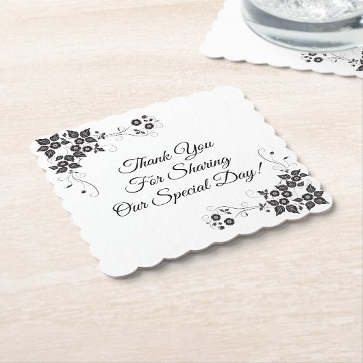 Hochzeitspapier-Untersetzer Untersetzer (angewinkelt)