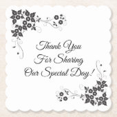 Hochzeitspapier-Untersetzer Untersetzer (Vorderseite)