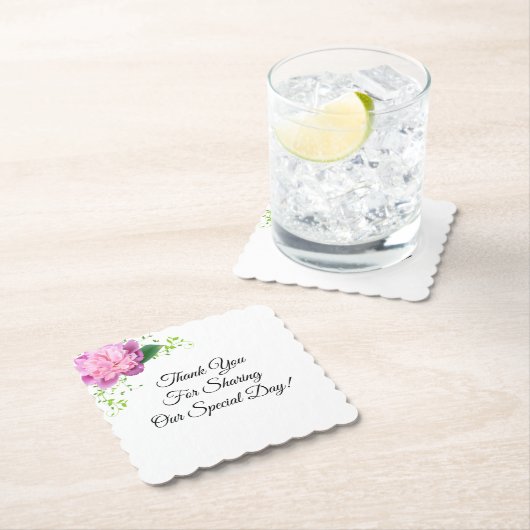 Hochzeitspapier-Untersetzer Untersetzer (Vor Ort)