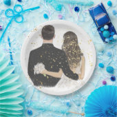 Hochzeitspapierplatte 2 pappteller (Party)