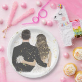 Hochzeitspapierplatte 2 pappteller (Party)