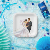 Hochzeitspapierplatte Pappteller (Party)
