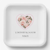 Hochzeitspapierplatte Pappteller (Vorderseite)