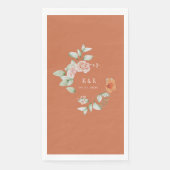 Hochzeitspapp, Blütenblütenblüte Serviette (Vorderseite)