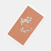 Hochzeitspapp, Blütenblütenblüte Serviette (Ecke)