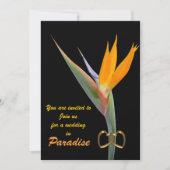 Hochzeitsparadies am Strand Einladung (Vorderseite)