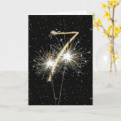 Hochzeitsparkler Karte (Gelbe Blume)