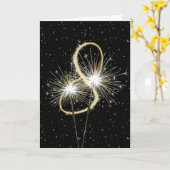 Hochzeitsparkler Karte (Gelbe Blume)