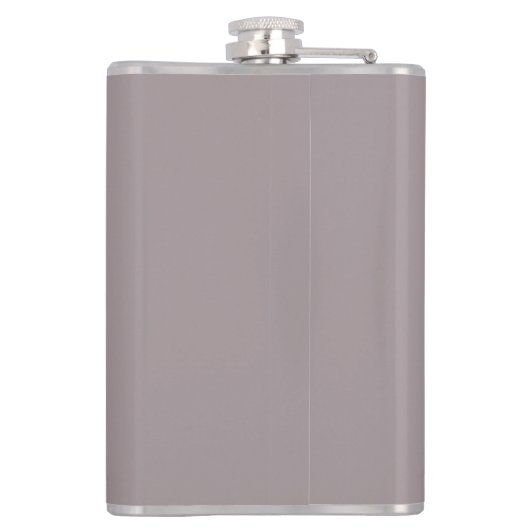 Hochzeitsparty Flask Geschenk - Beige Flachmann (Rückseite)